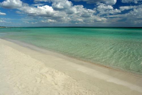 beautiful empty beach in puglia